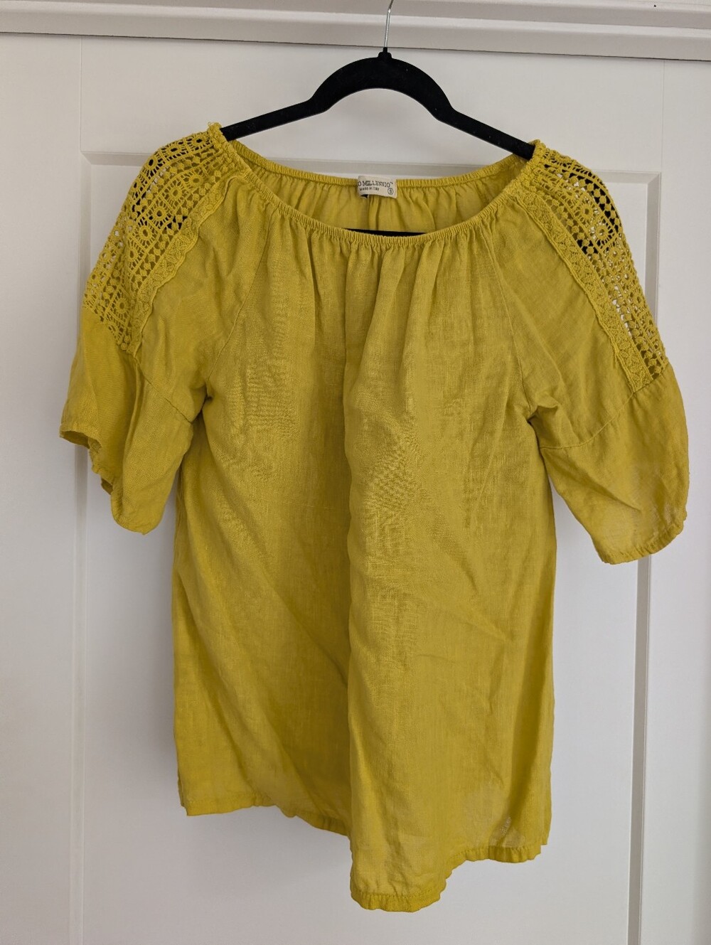 Terzo Millennio Crochet-Shoulder Women's Blouse